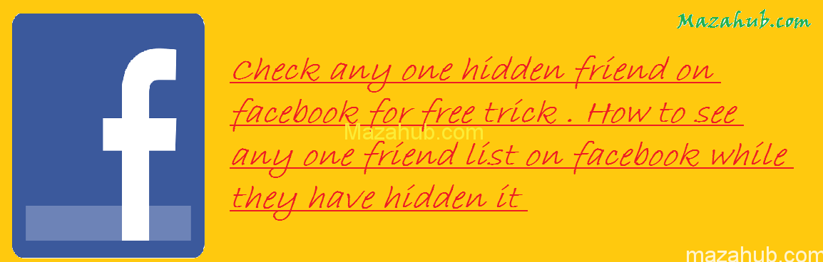 Hidden friend list facebook