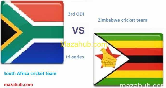 Zimbabwe vs South Africa 3rd ODI